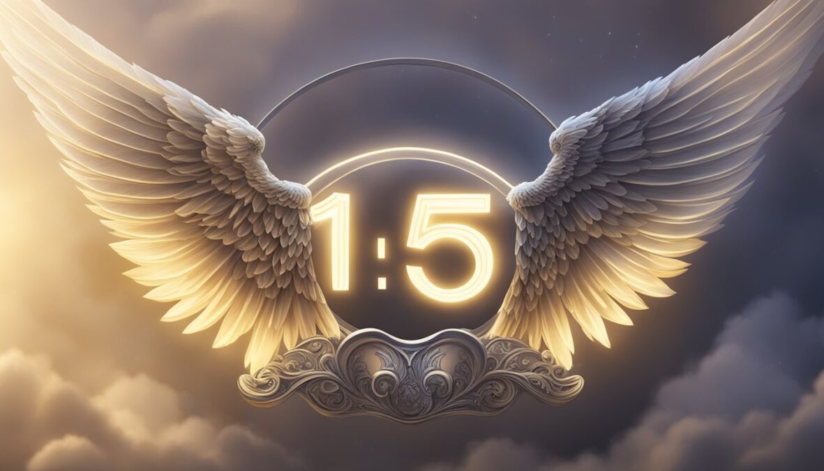 A glowing halo surrounds the numbers "1515" with angelic wings in the background