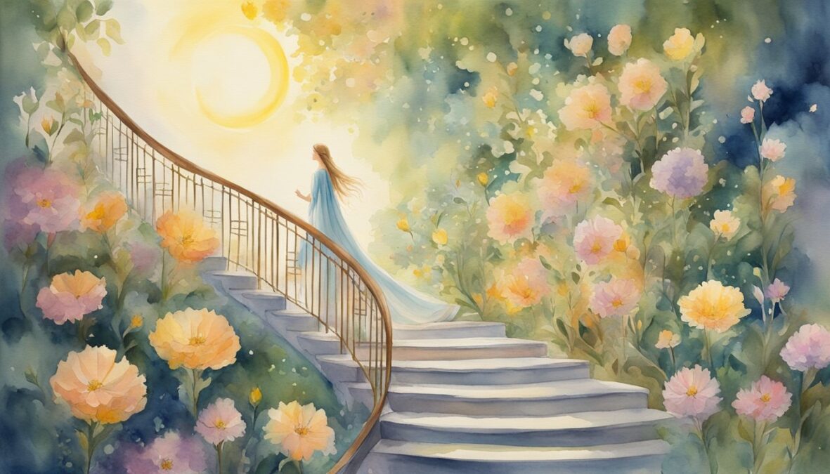 A glowing, celestial figure ascends a winding staircase, surrounded by blooming flowers and radiant light.</p></noscript><!-- wp:shortcode -->
<div class='yarpp yarpp-related yarpp-related-shortcode yarpp-template-list'>
<!-- YARPP List -->
<h3><span class=