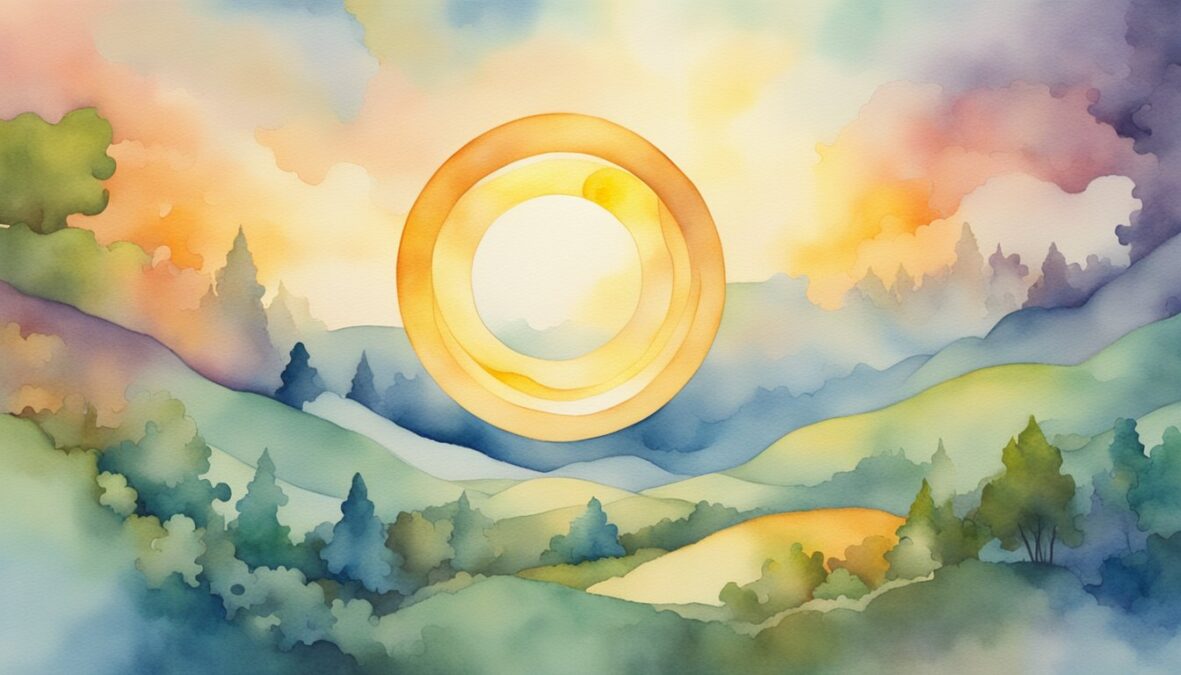 A glowing halo hovers above a puzzle piece merging seamlessly into a larger picture, symbolizing the integration and harmony of diverse elements