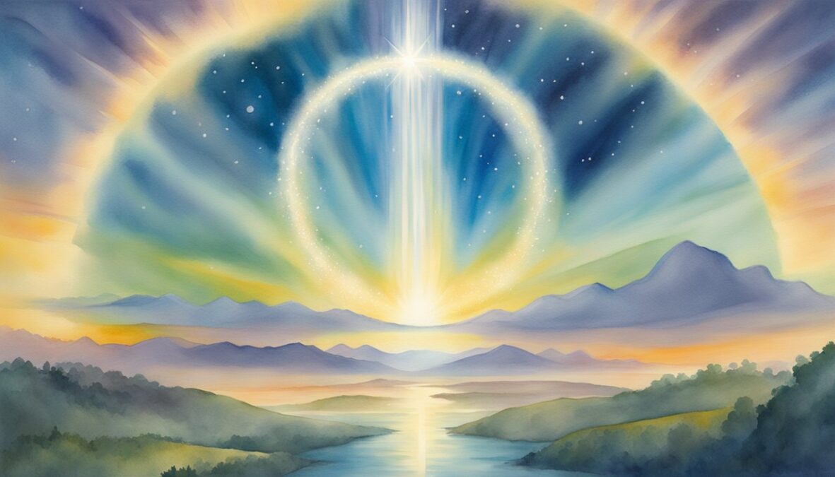 A glowing halo surrounds the numbers 678, with beams of light radiating outward, symbolizing spiritual growth and abundance