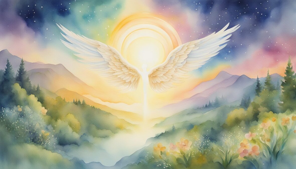 A glowing 304 304 angel number hovers above a serene landscape, radiating positive energy and wisdom.</p><p>The surrounding environment is filled with symbols of growth, harmony, and spiritual awakening