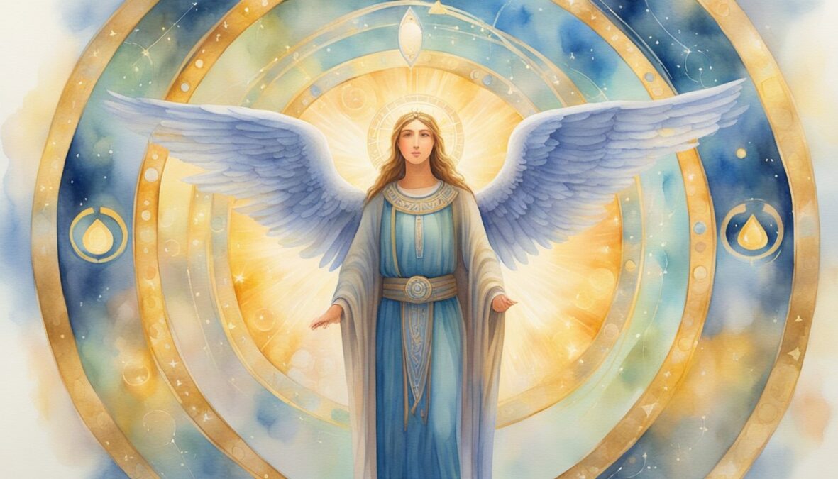 A radiant angelic figure stands before a glowing portal, surrounded by symbols of spiritual insight.</p><p>The number 1139 shines brightly in the background, representing divine messages